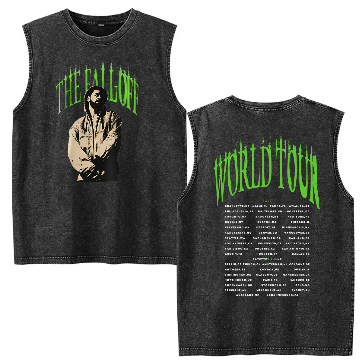 Vintage Fashion World - T-shirt Vintage Lavata J.Cole The Fall