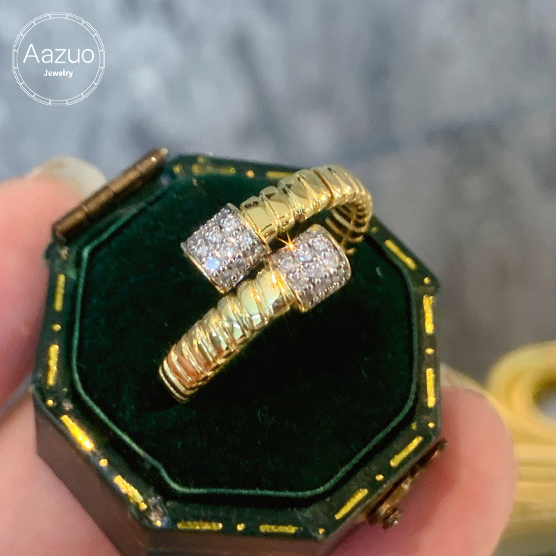 Vintage Fashion Instagram - Aazuo Anello di Lusso in Oro