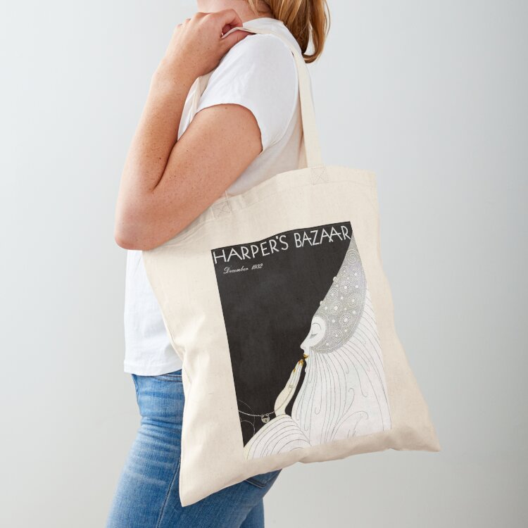 Vintage Fashion Magazine - HARPERS BAZAAR: Borsa tote vintage con