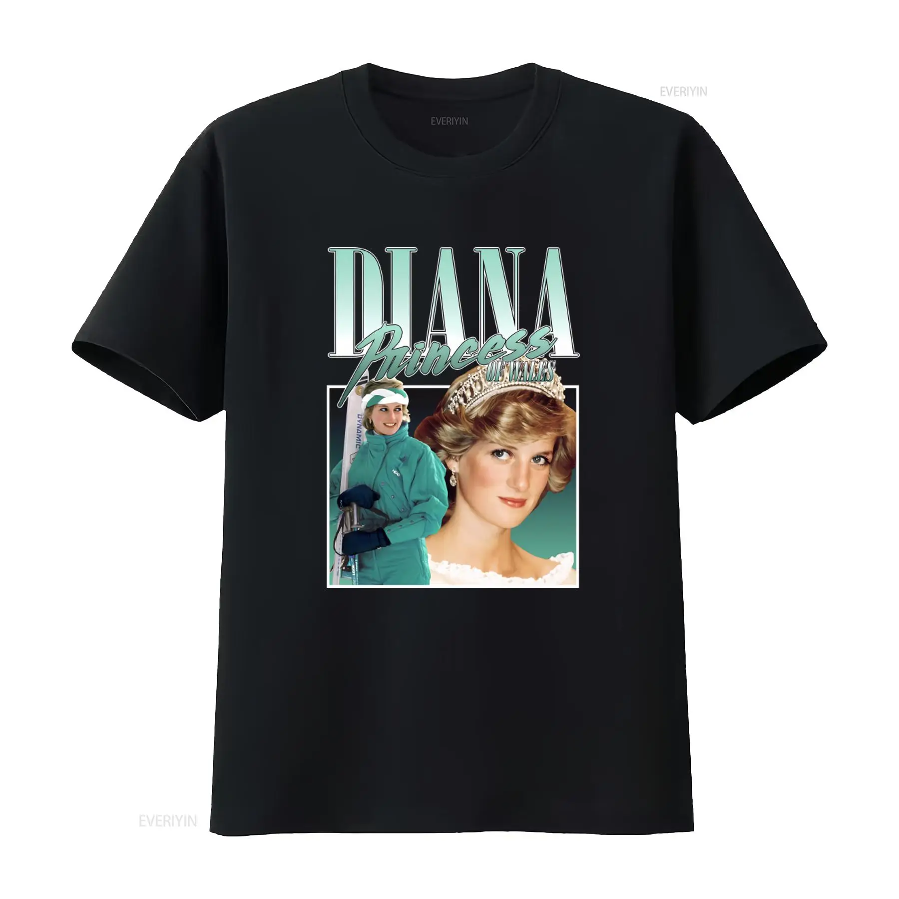 Vintage Fashion Style Men - Maglietta Lady Diana Princess Of Wales
