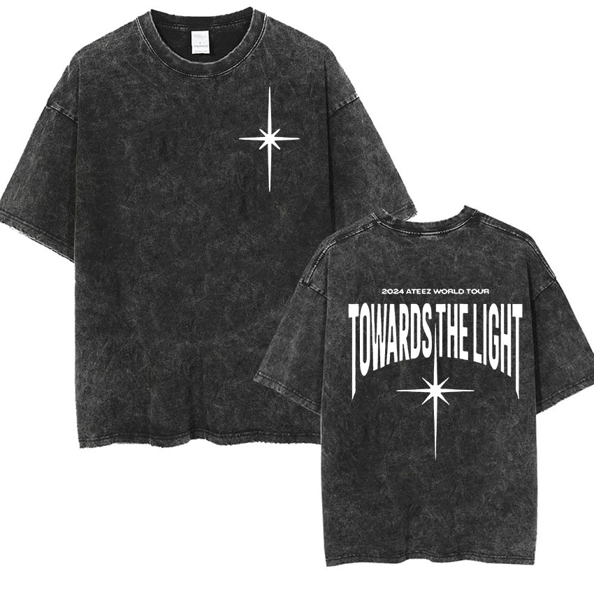 Vintage Fashion World - Coreano ATEEZ 2024 World Tour T-shirt