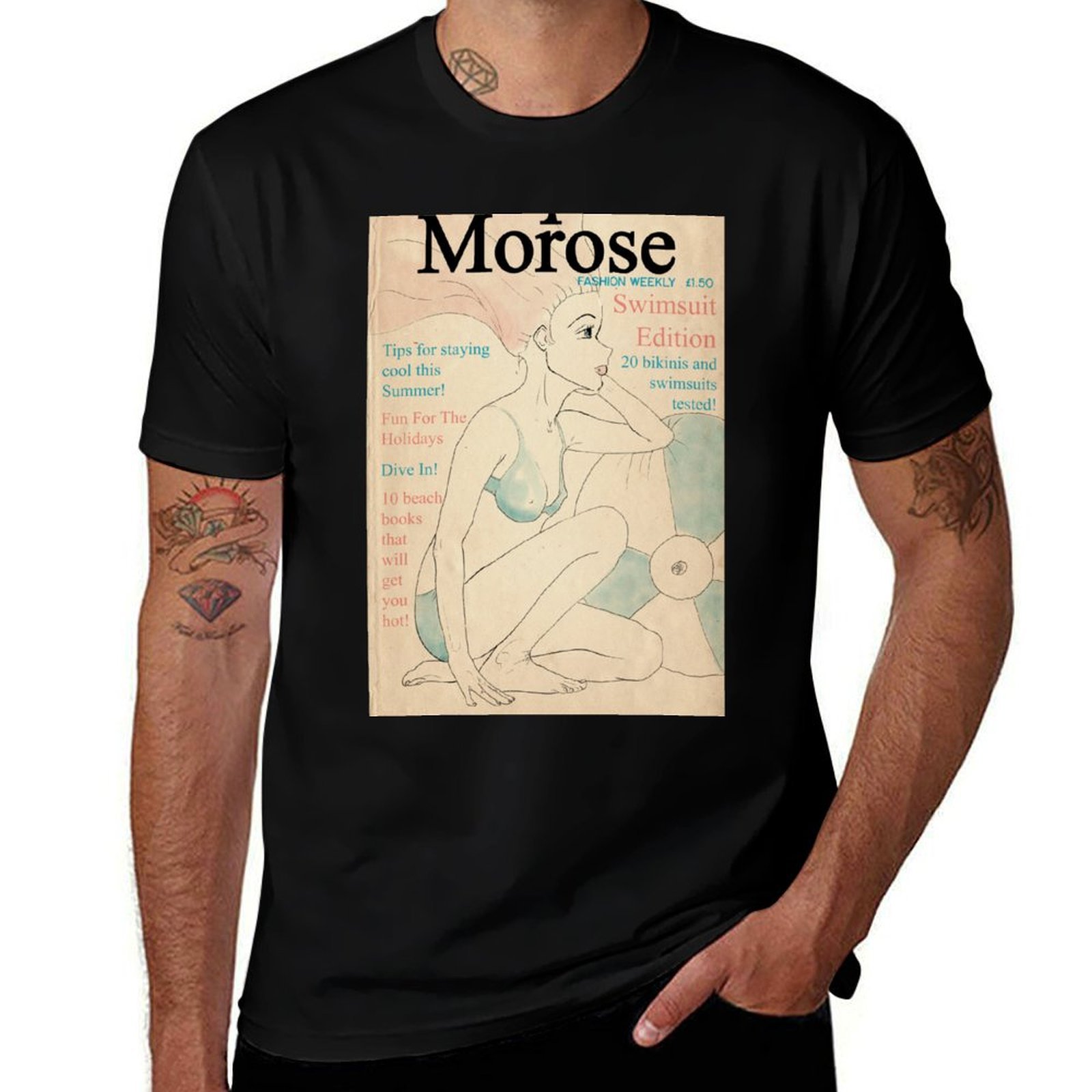 Vintage Fashion Magazine - T-shirt con copertina di rivista di