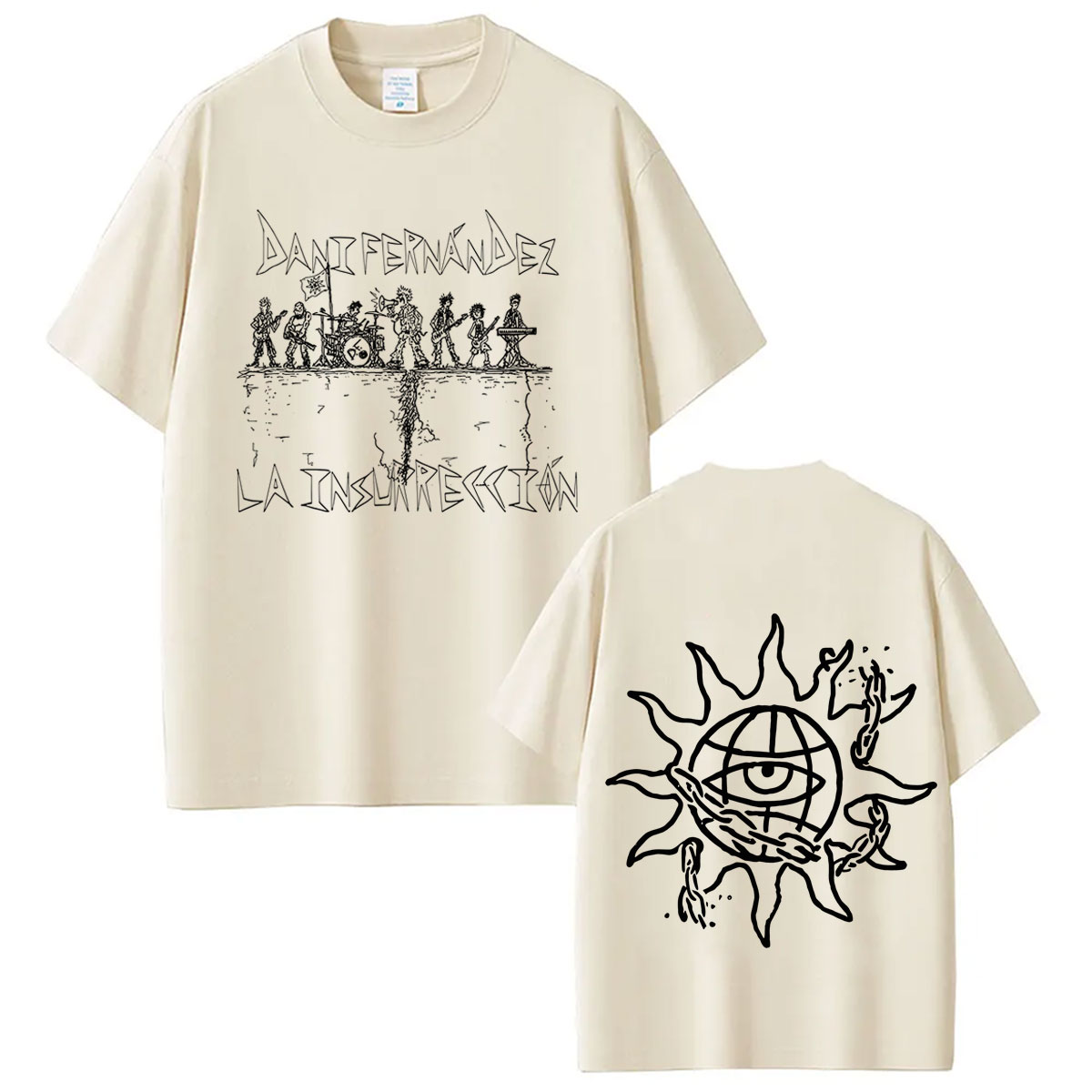 Vintage Fashion La - T-shirt Stampata Dani Fernandez La Insurreccion