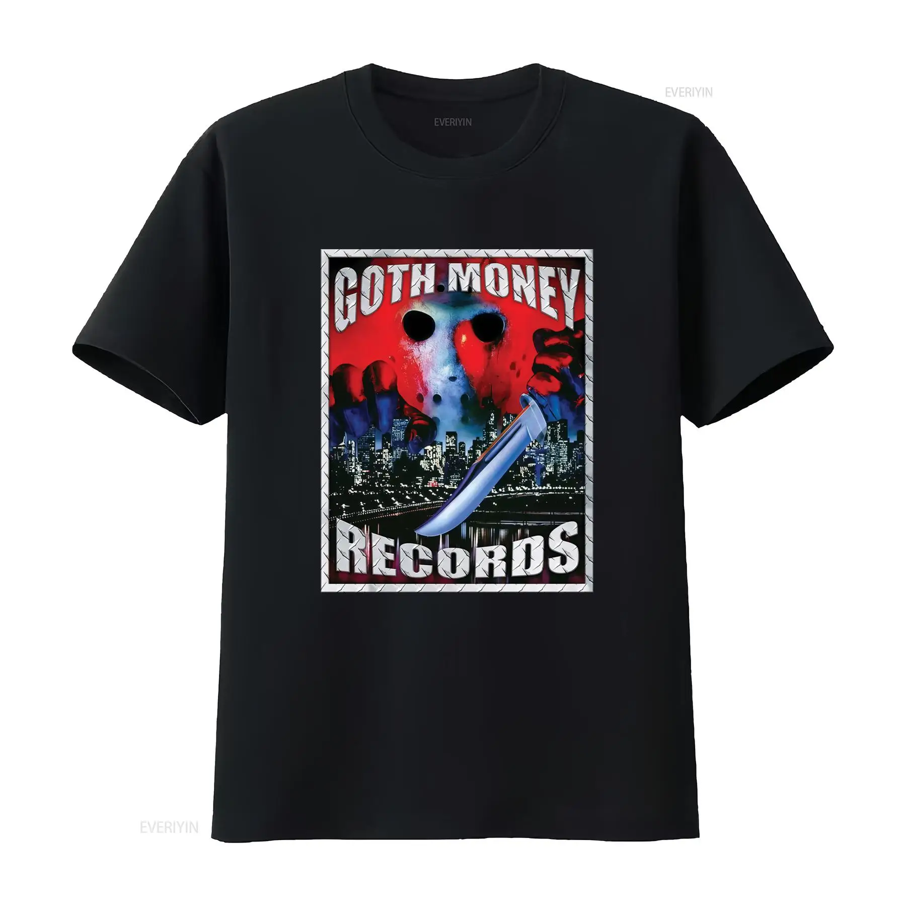 Vintage Fashion Logo - T-shirt Goth Money Records con logo