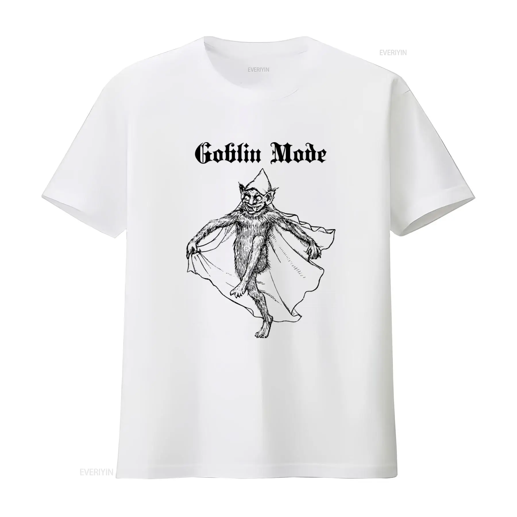 Vintage Fashion Style Men - T-shirt vintage Goblin Mode con design