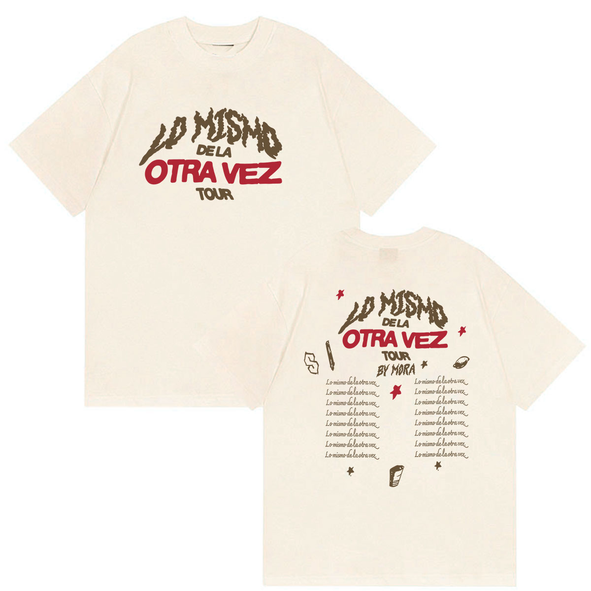 Vintage Fashion La - T-Shirt con Stampa 'Mora Lo Mismo