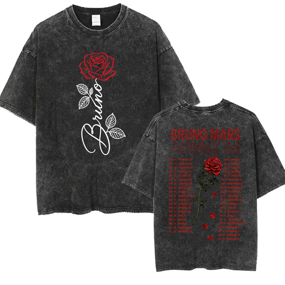Vintage Fashion World - T-shirt Romantica Bruno Mars 2026 World