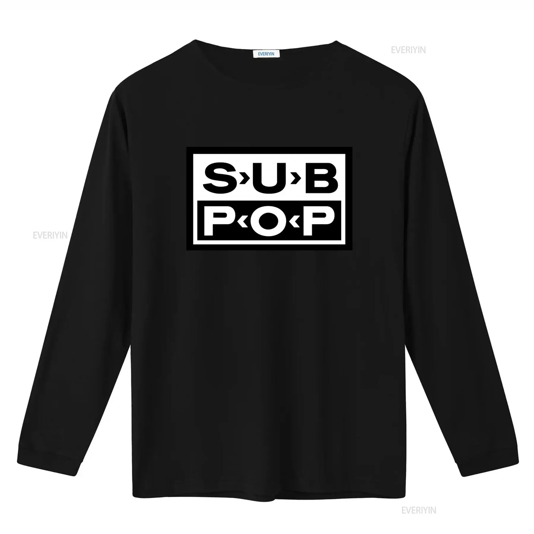 T-shirt con logo Sub Pop nera  - Vintage Fashion Style Men recensione e prezzo