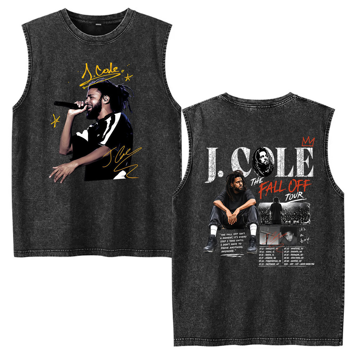 T-shirt Vintage Lavata J.Cole  - Vintage Fashion World recensione e prezzo