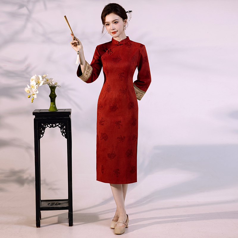 Qipao di velluto scamosciato d - Vintage Fashion Gen Z recensione e prezzo