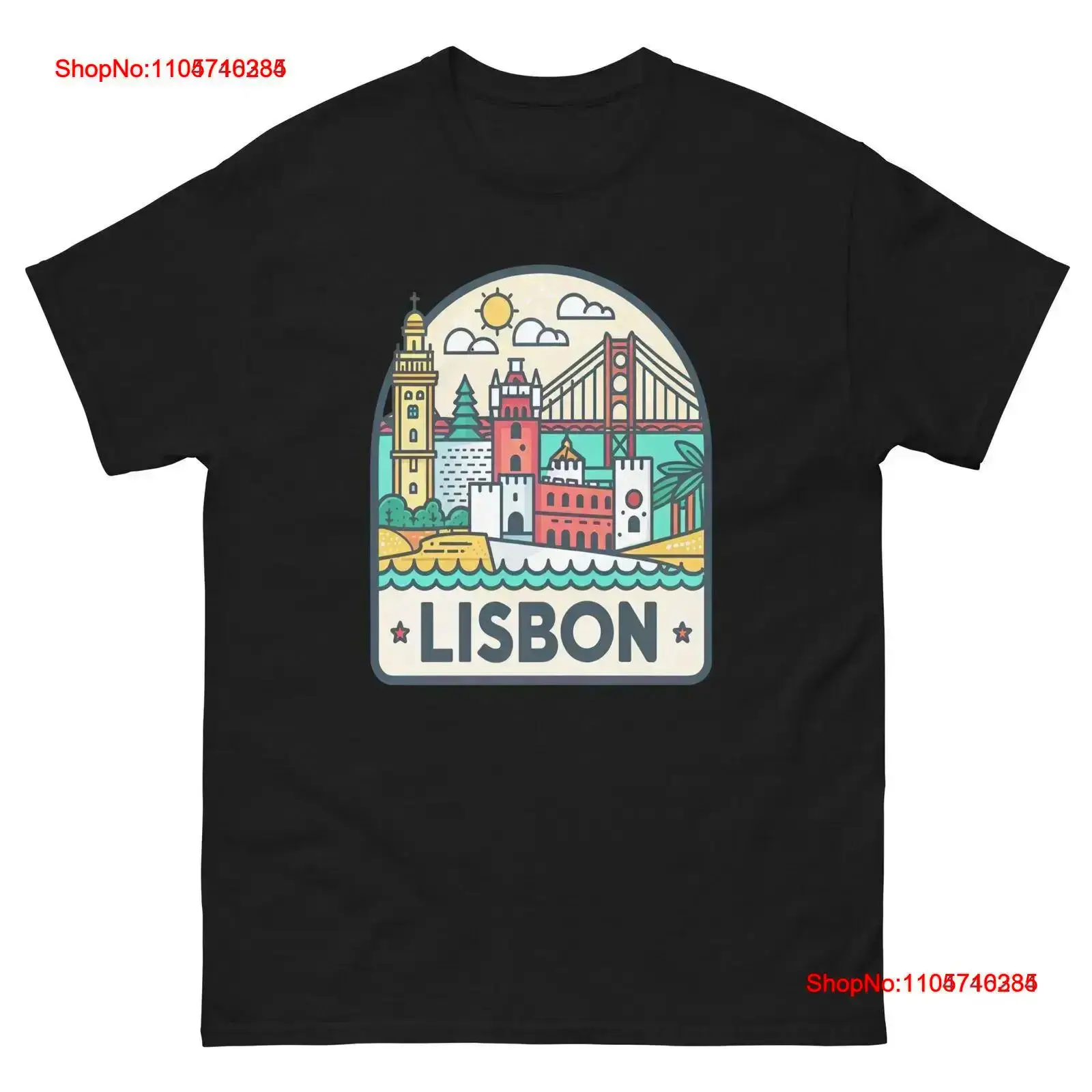 T-shirt Lisbon World Travel Ur - Vintage Fashion Lisbon recensione e prezzo