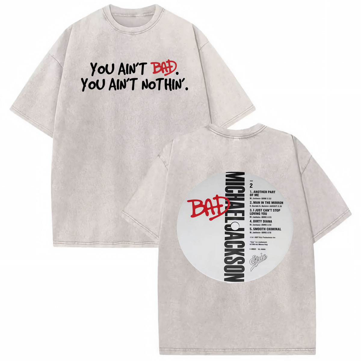 T-Shirt 'Bad World Tour' di Mi - Vintage Fashion World recensione e prezzo
