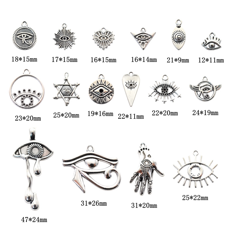 16 pezzi misti occhio di Horus - Vintage Fashion Nz recensione e prezzo