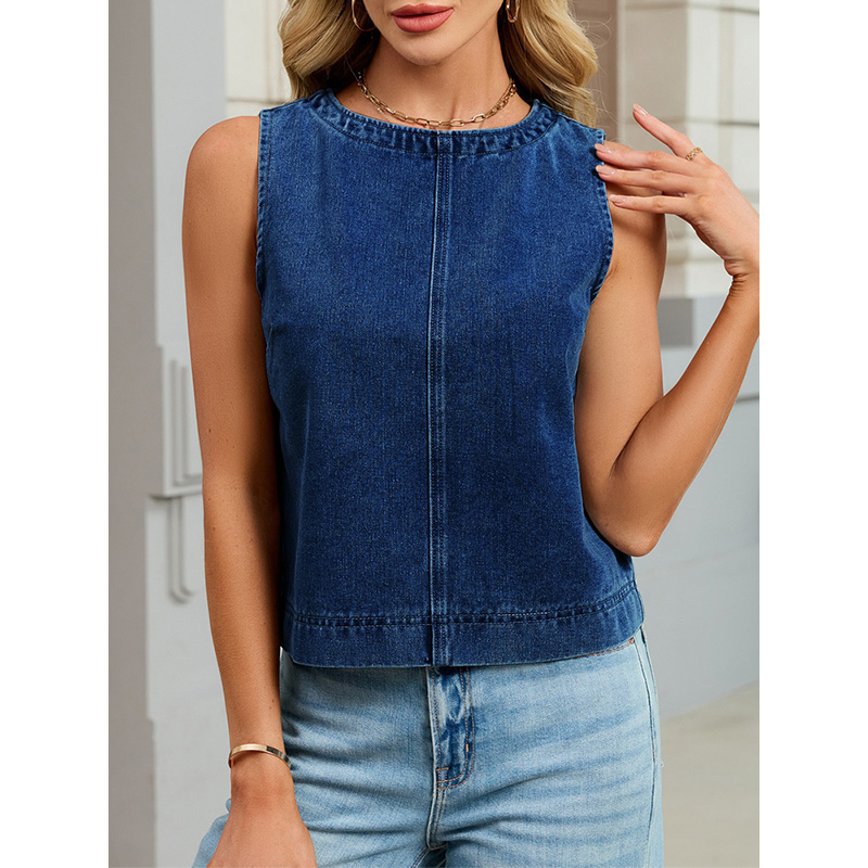 Benuynffy Gilet in denim casua - Vintage Fashion Female recensione e prezzo