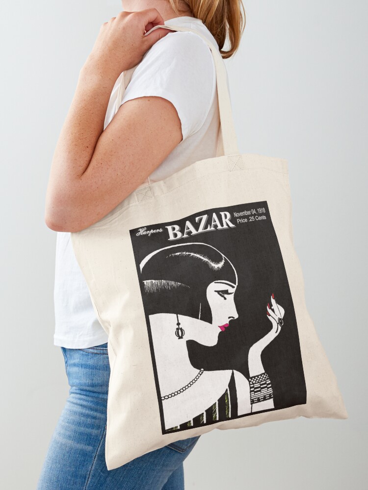 HARPERS BAZAR: Borsa tote con  - Vintage Fashion Magazine recensione e prezzo