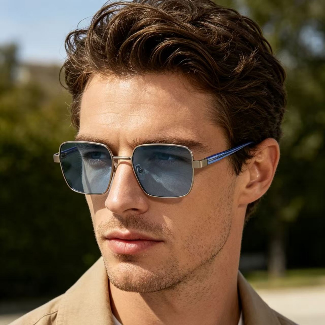 Occhiali da sole quadrati alla - Vintage Fashion Style Men recensione e prezzo
